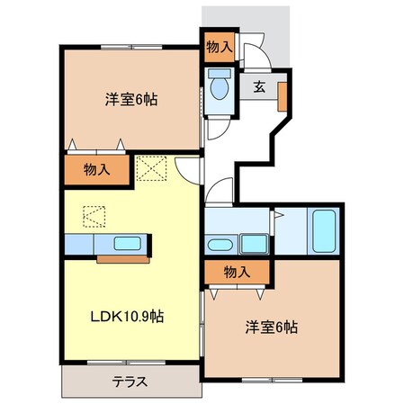 サンライトＭ・Ｋの物件間取画像